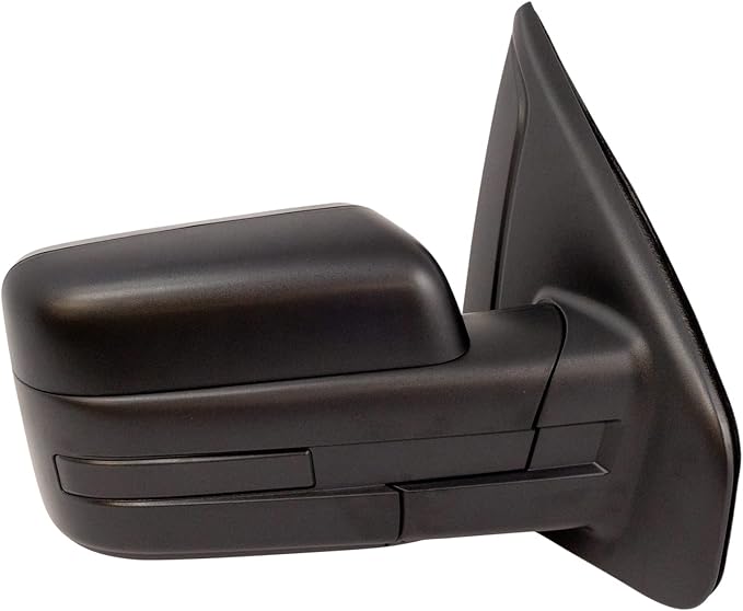Passenger Side Power Mirror Textured Black Manual Fold Compatible with 2009-2014 Ford F-150 FO1321348 FO1321408