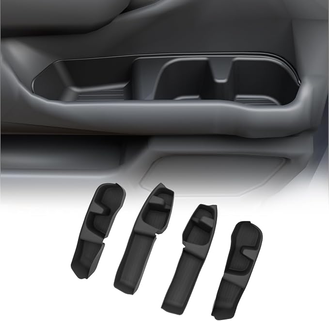Door Side Storage Tray Compatible with 2023-2025 2026 Honda Pilot 2026 Passport 4PCS Side Door Storage Box Organizer Front & Rear Car Side Phone Pocket Silicone for 2024 Pilot Accessories