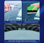 3PCS Car Window Oil Film Cleaning Brush, 2026 Upgrade 2.0 Clear View Glass Cleaner, Auto Glass Oil Film Remover, Anti-Rain & Anti-Fog Protection for Safe Driving, Complete Kit with Brush & Towel