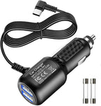 Type C USB Power Cord Cable with Dual Port USB for Car Dashcam Camera Charger Power Cord for Dashcam Supply Radar Detectors,Vehicle Power Charging Cable with Length(11.5ft/350cm)