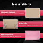 Sheepskin Car Seat Cushion, Comfortable Soft Fur Wool Auto Front Seat Cover, Vehicle Seat Protector Pad for Warm Winter Office Chair, Universal Decor Car Accessories (Pink)