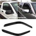92956 Side Window Visors Wind Deflector for 99-07 Chevry Silverado 1500, 99-06 Silverado/Sierra 2500&3500, 2007 Classic with Standard Cab/Extended Cab, 2pcs Outside Smoke Rain Guards Set