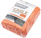Eagle Edgeless 500 (4-Pack) Professional Korean 70/30 Blend Super Plush Microfiber Detailing Towels, 500GSM, 16in x 16in, Orange
