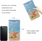 Leather Car Registration and Insurance Card Holder, Car Document Holder for Cards License with Magnetic Shut(Blue)