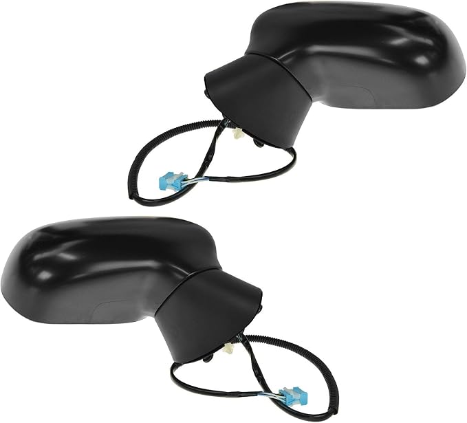2 Piece Driver and Passenger Side Mirror Assembly Set Electric Adjustment Heated No Memory Black Compatible with 2007-2011 Honda Civic HO1320243 HO1320260 HO1321243 HO1321260