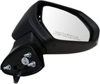 Passenger Side Power Heated Mirror Smooth Black Manual Fold Compatible with 2018-2024 Toyota Camry TO1321367
