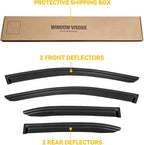Window Visor for 2019-2026 Toyota Corolla Sedan, Out-Channel Rain Guards Shields Vent Deflector Shade Wind Dark Smoke 2020 2021 2022 2023 2024 19 20 21 22 23, Outside-Mount, 4PCS
