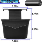 Mini Car Trash Can - Leak-Proof Hanging Car Garbage Can Auto Trash Bag Organizer - Small Garbage Bin Container Vehicle Front Back Seat Storage Accessories for Cars Home Office (BackSeat)