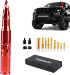 Famobay Stubby Bullet Antenna Car Truck Antenna with Chevy Silverado & GMC Sierra Trucks Heavy Duty Pickup Trucks Accessories（5.5inch Iridescent Color）