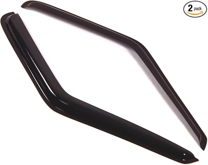 Outside Mount Window Vent Visors Rain Guards Compatible with Isuzu Isuzu Hombre 1996-2001 | Side Window Wind Deflectors Rain Shields | Smoke Tinted, 2 Pcs Set, DGWV-046-5