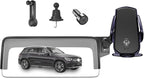 Car Phone Mount for 2023-2026 Mercedes Benz GLC / 2022-2026 C-Class, Smart Auto-Clamping on 12.3" Instrument Cluster Screen, 15W Wireless Fast Charging, 360° Adjustable, Without Blocking Airflow