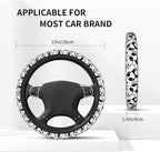 Cute Cartoon Panda Steering Wheel Covers Non Slip Neoprene Universal 15 Inch Steering Wheel Protector Car Cover for Men Women