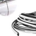 16FT (5M) Car Door Edge Protector, Universal U Shape Trim Molding Rubber Seal Protector with Fits Most Cars (Silver)