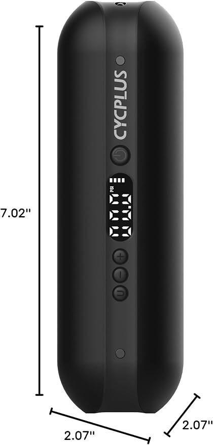 Electric Air Compressor Portable Bicycle Pump Car Tire Inflator, Max 150 PSI, Auto Shut-Off Air Pump with Presta and Schrader Valves for All Bicycles Motorcycles and Cars