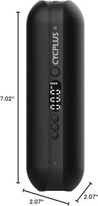 Electric Air Compressor Portable Bicycle Pump Car Tire Inflator, Max 150 PSI, Auto Shut-Off Air Pump with Presta and Schrader Valves for All Bicycles Motorcycles and Cars