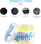 Cleaning Gel for Car, Universal Vehicle Interior Detailing Cleaning Putty Gel, Detail Cleaner Tools for Keyboard Vent PC Laptop Camera, Automotive Duster Remover Cleaner Accessories (Yellow)