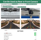WiFi Car Backup Camera, 5G 720P HD Car License Plate Rear/Front View Reverse Camera for iPhone iPad Android Smart Phones Tablets Which Support Double Band WiFi