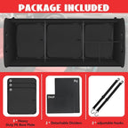 Heavy Duty Collapsible 95 L Capacity Car Trunk Storage Organizer,Multi-Compartment Pockets, Adjustable Straps - Ideal for Travel, Camping, Shopping,Perfect for SUV, Truck, Sedan