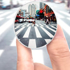 Yusheng 2PCS Mini Blind Spot Mirror, 1.57" Round HD Glass Convex Rear View Mirror, Strong Adhesive for Car (40mm, Frameless)