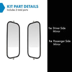 Mirror Set Compatible with Heavy Duty Trucks