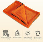 24"x36" Car Drying Towel, 1200GSM Microfiber Towel for Cars, Twisted-Loop Drying Towel Car Detailing, Double Sided Super Absorbent, No Water Spots, Label-Free Design Car Towel