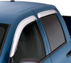 Auto Ventshade [AVS] Outside Mount Rain Guards For 2019-2026 Chevrolet Silverado, GMC Sierra 1500, 20-25 Silv./Sierra 2500HD/3500HD, CREW CAB ONLY | Window Vent Visors, 4 pcs. - Chrome | 684805