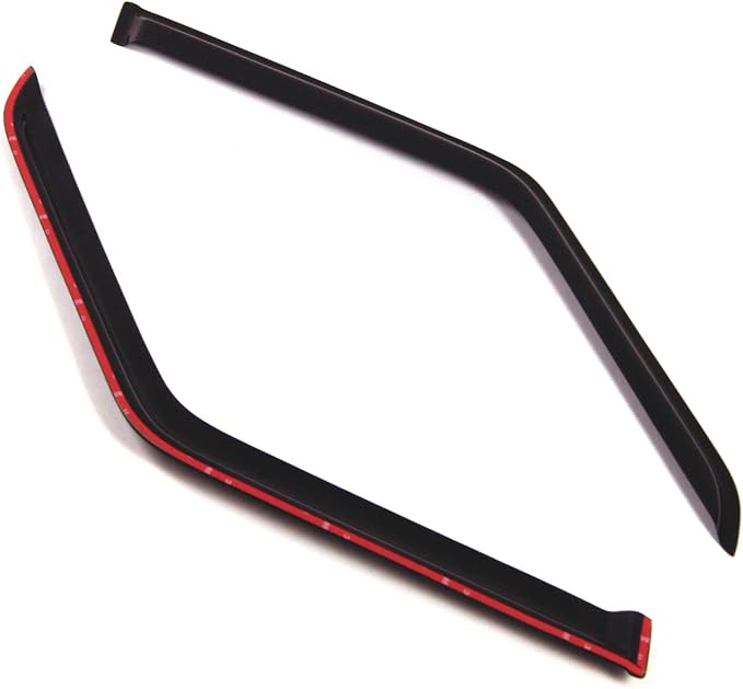 Outside Mount Window Vent Visors Rain Guards Compatible with Jeep Cherokee 1984-2001 | Side Window Wind Deflectors Rain Shields | Smoke Tinted, 2 Pcs Set, DGWV-266-2P