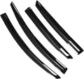 Black 4 Pieces Window Visors Shade Sun Rain Wind Guards Outside Replacement for Sentra 2013-2019