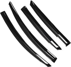 Black 4 Pieces Window Visors Shade Sun Rain Wind Guards Outside Replacement for Sentra 2013-2019