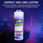 HI-TECH Magna Shine Water Demon Drying Towel – Ultra Absorbent Microfiber Car Detailing Towel – 27x17 – Fast-Drying, Waffle Texture – Cars, Trucks, Boats, Bikes