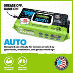 Auto Cleaning Wipes – 600 Count (6 Packs of 100) XL 15" x 10" Heavy-Duty Car Wipes for Engine Degreaser, Detailing, Tires, Tools & DIY Projects
