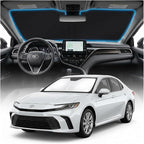for Toyota Camry Sun Shade Windshield Cover - Custom Fit Camry Accessories 2025 2026 Sunshade Foldable UV Protection & Heat Shield Sun Visor Accessories