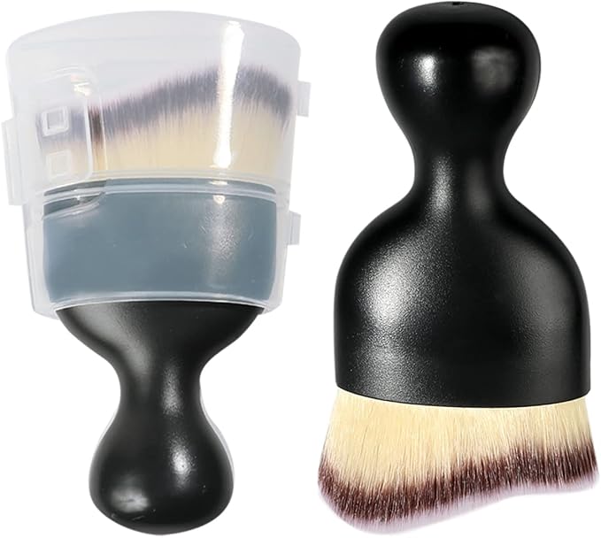 Car Interior Detailing Brush,Soft Bristle Cleaning Brush Car Detailing Brush Dusting Brush,Car Interior Cleaning Tool,Auto Detail Brush Car Dash Duster Brush (Tri-Color with Cap)