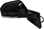 Passenger Side Power Heated Mirror with Blind Spot Indicator Smooth Black Paint to Match Compatible with 2016-2020 Toyota Prius 2017-2020 Prius Prime TO1321357