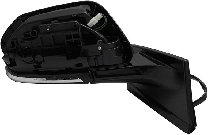 Passenger Side Power Heated Mirror with Blind Spot Indicator Smooth Black Paint to Match Compatible with 2016-2020 Toyota Prius 2017-2020 Prius Prime TO1321357
