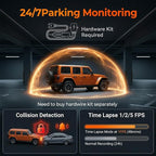 12" Mirror Dash Cam, 4K UHD Front and 2.5K Rear View Dash Camera for Car, with ADAS BSD LCA Smart Mode, GPS, G-Sensor, Loop Recording, Parking Monitor, Voice Control, 5.8GHz WiFi