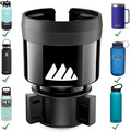 Integral Hydro Expander - Car Cup Holder Expander Organizer with Adjustable Base - Rubber Tabs Hold Most 32-40 oz Bottles and Large Cups
