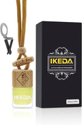 Ikeda Car Air Freshener: Hanging Car Smell Air Freshener | 10ml Hanging Car Perfume | Long Lasting Fragrance | Strong Scents Diffuser for Auto Home (Pineapple|Square)