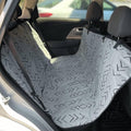 3-in-1 Back Seat Cover for Dogs, 100% Cotton Canvas Back Seat Hammock with Headrest Straps, Belt Slots, & Anchors, Non-Skid Cargo Area Cover, Machine Washable, No Harmful Chemicals, 56"x56"