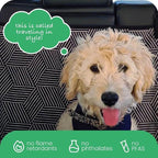 3-in-1 Back Seat Cover for Dogs, 100% Cotton Canvas Back Seat Hammock with Headrest Straps, Belt Slots, & Anchors, Non-Skid Cargo Area Cover, Machine Washable, No Harmful Chemicals, 56"x56"