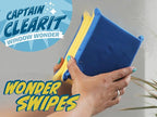 Captain Clearit Window Cleaner Sponge for Windshields, 2 Pack | Car window cleaner tool, non-scratch sponge for fog, steam, condensation, mirrors, glass, boats and bathroom surfaces