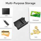 Center Console Double-Layer Organizer for Toyota RAV4 2026 Central Control Armrest Double-Layer Storage Box Insert Tray Interior Auto Accessories Black