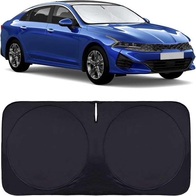 for K5 Windshield Sun Shade Window Sunshade for Kia K5 2021 2022 2023 2024 2025 2026 Windshield Cover Foldable Car Front Sun Visor Shield Blocks UV Rays Sun Protector Accessories