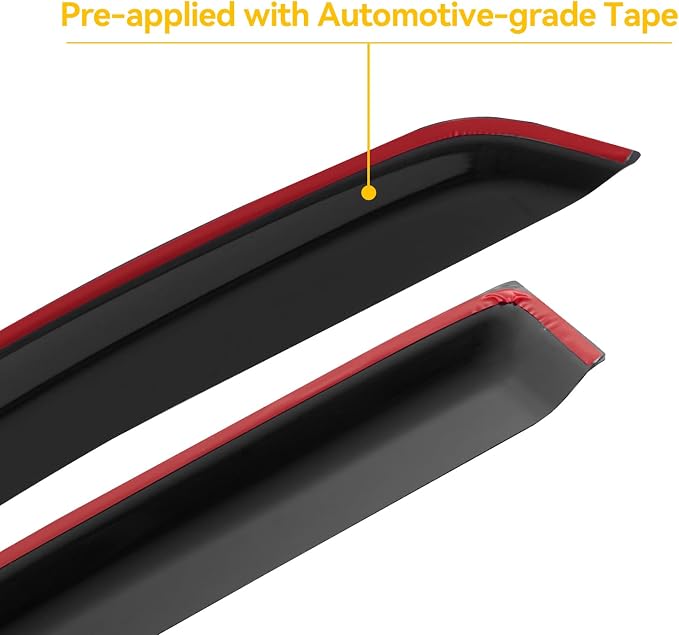 Window Rain Guards Visors for 1980-1996 Ford F150 Regular/Single Cab, Window Vent Wind Deflectors Shades for 1980-1996 Ford Bronco F250 F350 Standard Cab