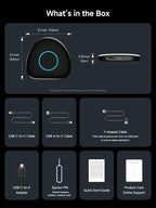 Magic AI Box, Wireless CarPlay/Android Auto Adapter, Car Video Box Supports for Netflix/YouTube/TikTok/TF Card, DriveChat AI Smart Box with GPS/Dual Bluetooth