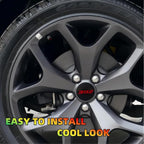4pcs Wheel Center Cap 63mm/2.5 inches Slash Covers Hub Cap Compatible with Dodge Charger Challenger Durango Hornet Dart R/T SRT Magnum Nitro Journey Caliber Avenger and Ram (392)