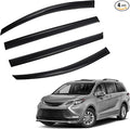 Rain Guards Compatible with 2021-2025 Toyota Sienna, Tape-On Side Window Visor Wind Deflector Vent Visors Car Accessories 4pcs