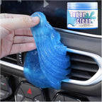 Car Cleaning Gel, Vehicle Dust Detailing Putty Slime Cleaner Kit for Air Vent, Reusable Automotive Interior Detail Clean Mud Removal Tool, Universal for SUV Sedan Truck (Blue)