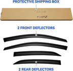 Window Visors Rain Guards for Toyota Corolla 2009-2013, Out-Channel Window Vent Wind Deflectors Visors Shades for 09-13 Corolla