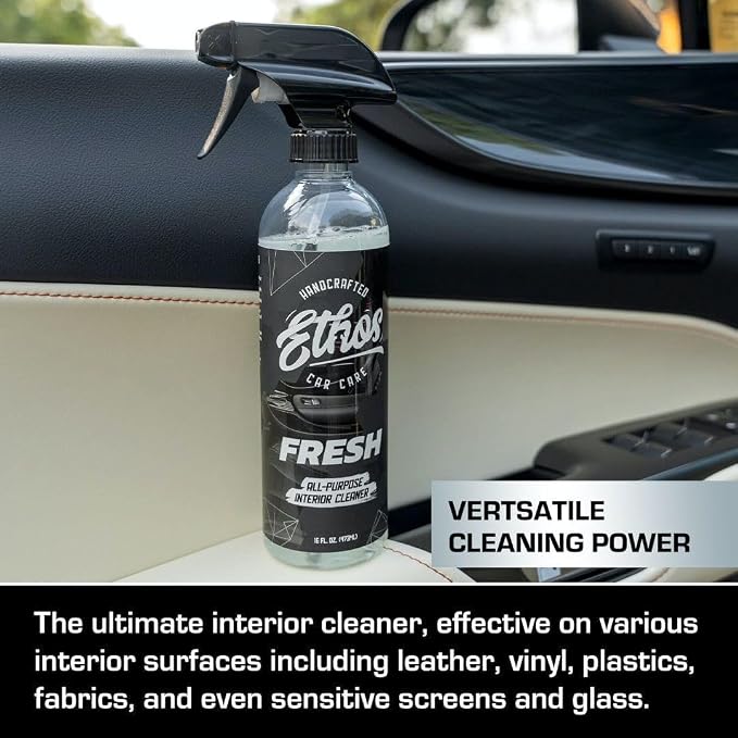 Ethos FRESH - All Purpose Interior Cleaner - Detailing Kit Interior Cleaner - Car Detailing - Car Interior Cleaner for Cars, Trucks, SUVs, Jeeps, Motorcycles, RVs & More - 2 Pack